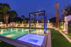 Pool construction the villa