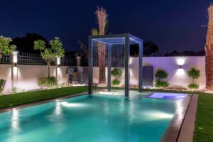 The villa Pergola construction