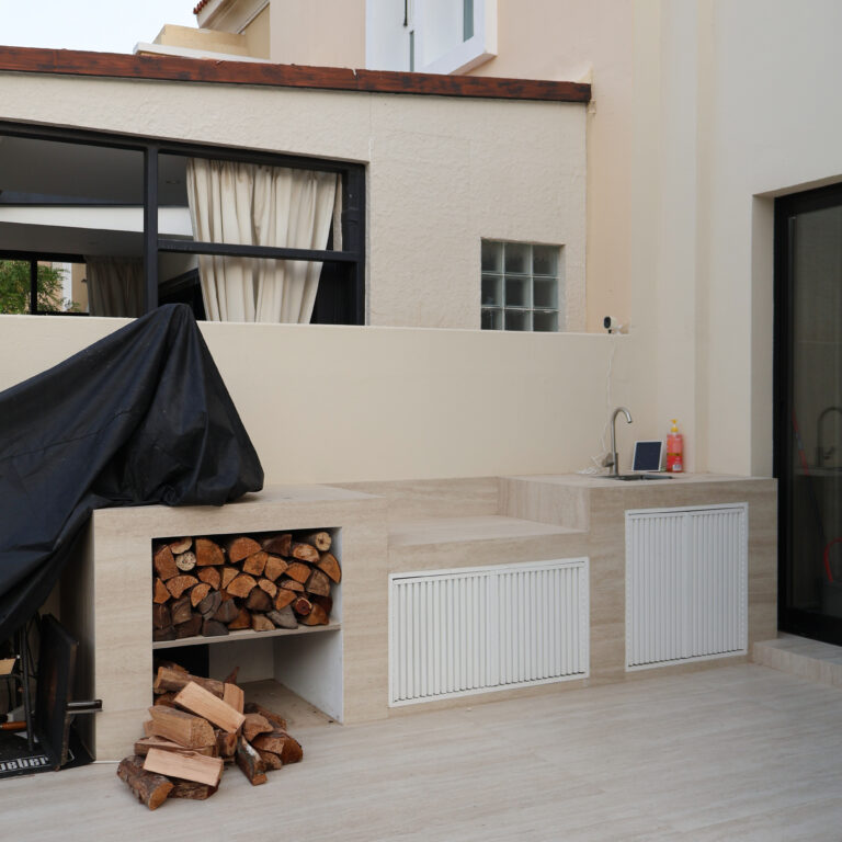 BBq construction in arabian ranches