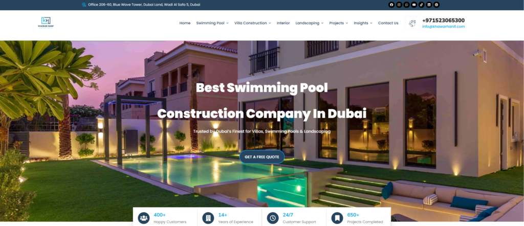 10 Best Swimming Pool Contractors in Dubai