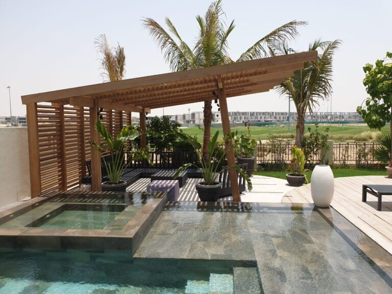 Wooden pergola company Dubai